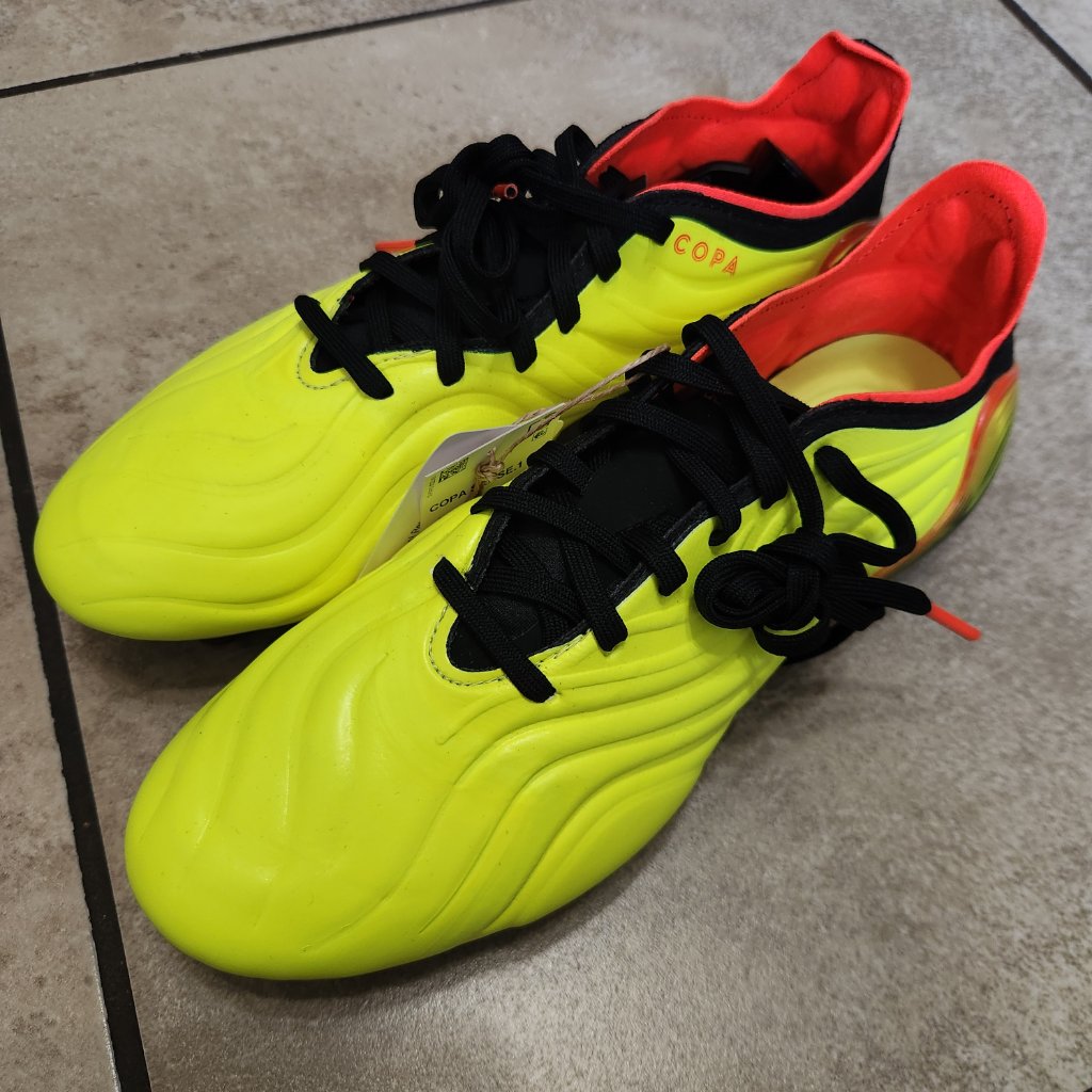Adidas Copa Sense.1 Sg 'Game Data Pack' Soccer Cleats Solar Yellow Gy8935 Sz 7.5